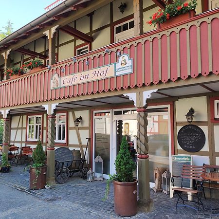 Cafe Im Hof- Bed & Breakfast Streufdorf Exteriör bild