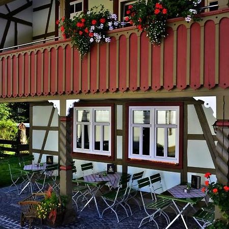Cafe Im Hof- Bed & Breakfast Streufdorf Exteriör bild