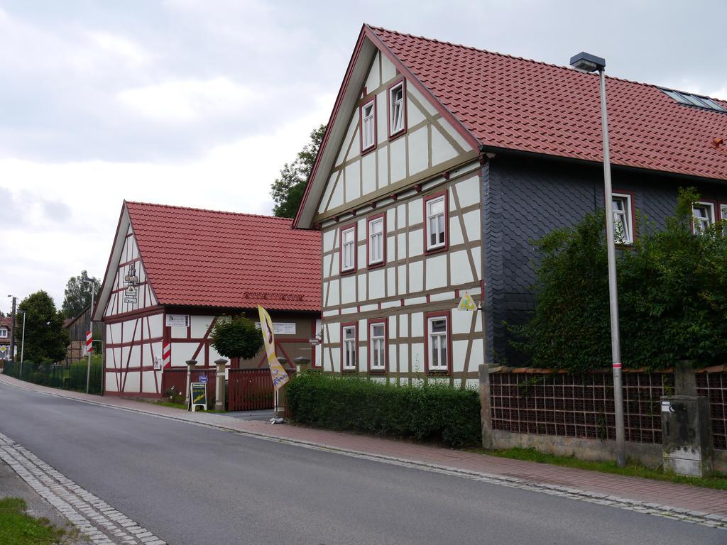 Cafe Im Hof- Bed & Breakfast Streufdorf Exteriör bild